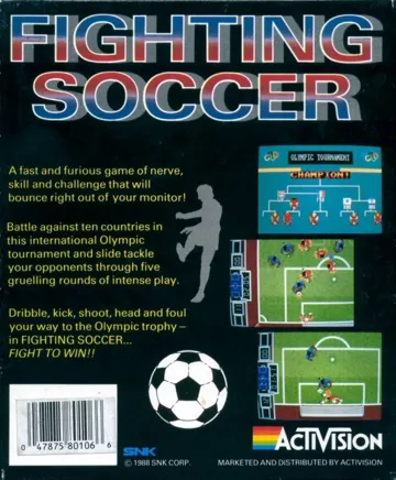 Fighting Soccer box cover back